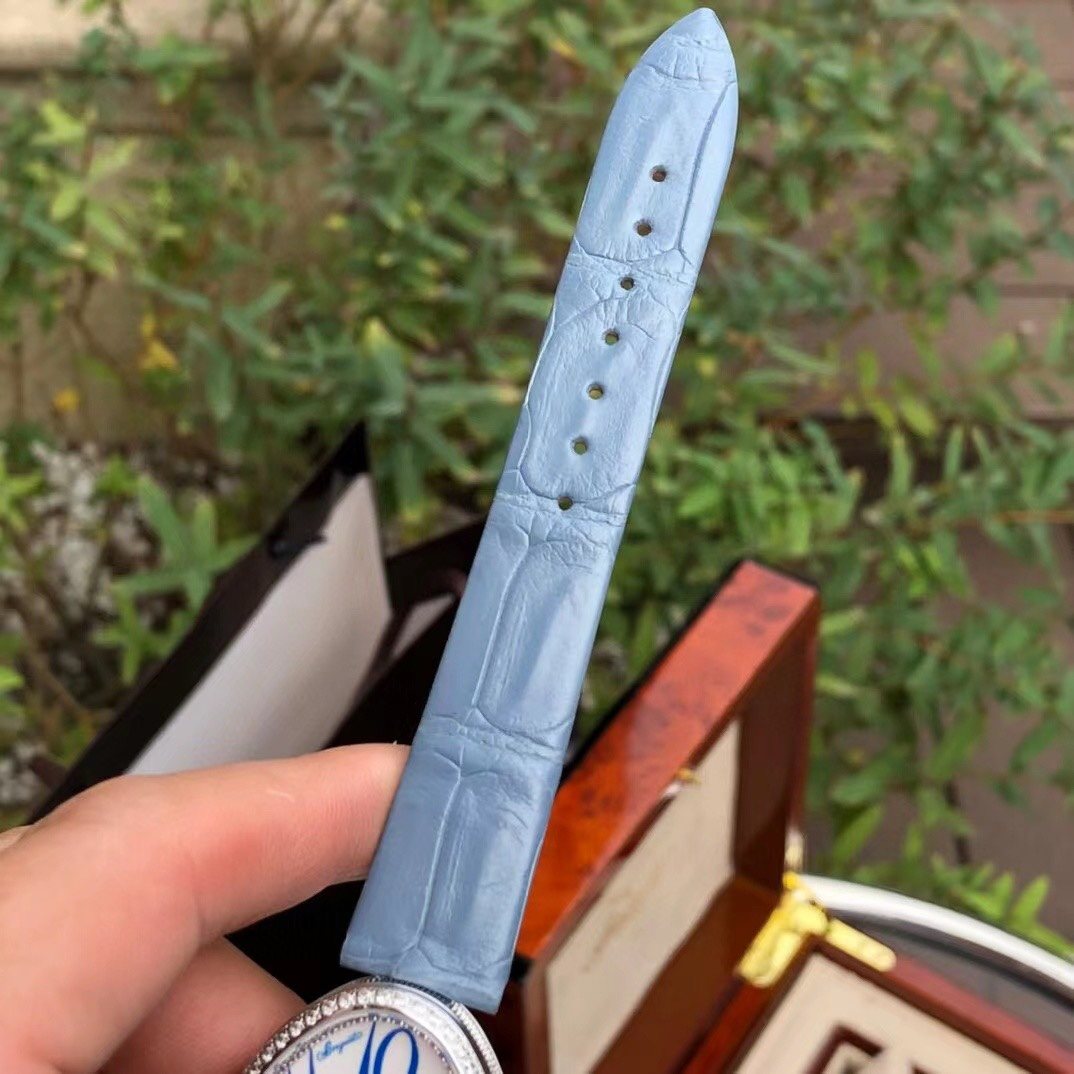 Breguet Light Blue Strap Watch — detail